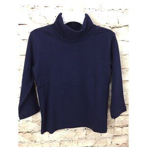 CR Sports Boys  3T Turtleneck Blue Cotton Long Sleeve Toddler